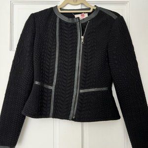 Rebecca Taylor Black Knit Blazer - Sz 2